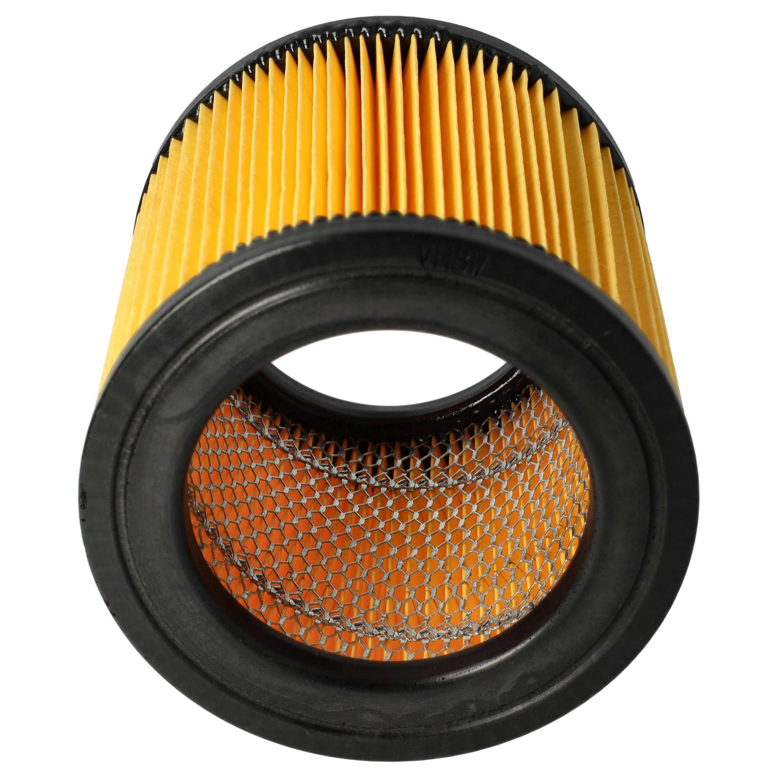 vhbw 2x filtro a pieghe piatte sostituisce Topcraft K704F, K707F, R 693 per aspirapolvere - arancione, lavabile