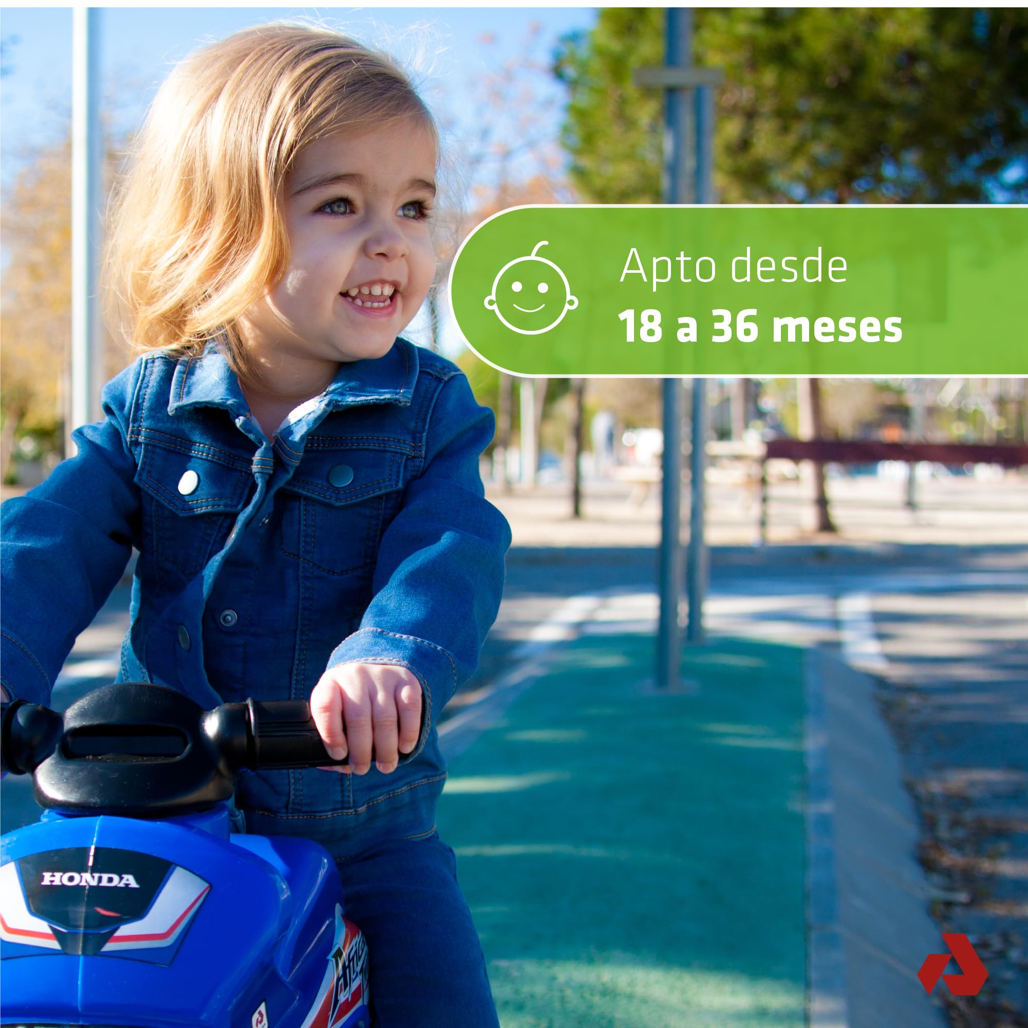 Correpasillos Bebe 1 Año 2 Años 3 Años - Moto Correpasillos para Bebe Twin Dessert Racing Negra - Moto Juguete Niña y Niño - Ruedas Anchas- Estable Ligera Ergonómica - Transporte Fácil - INJUSA — view 5