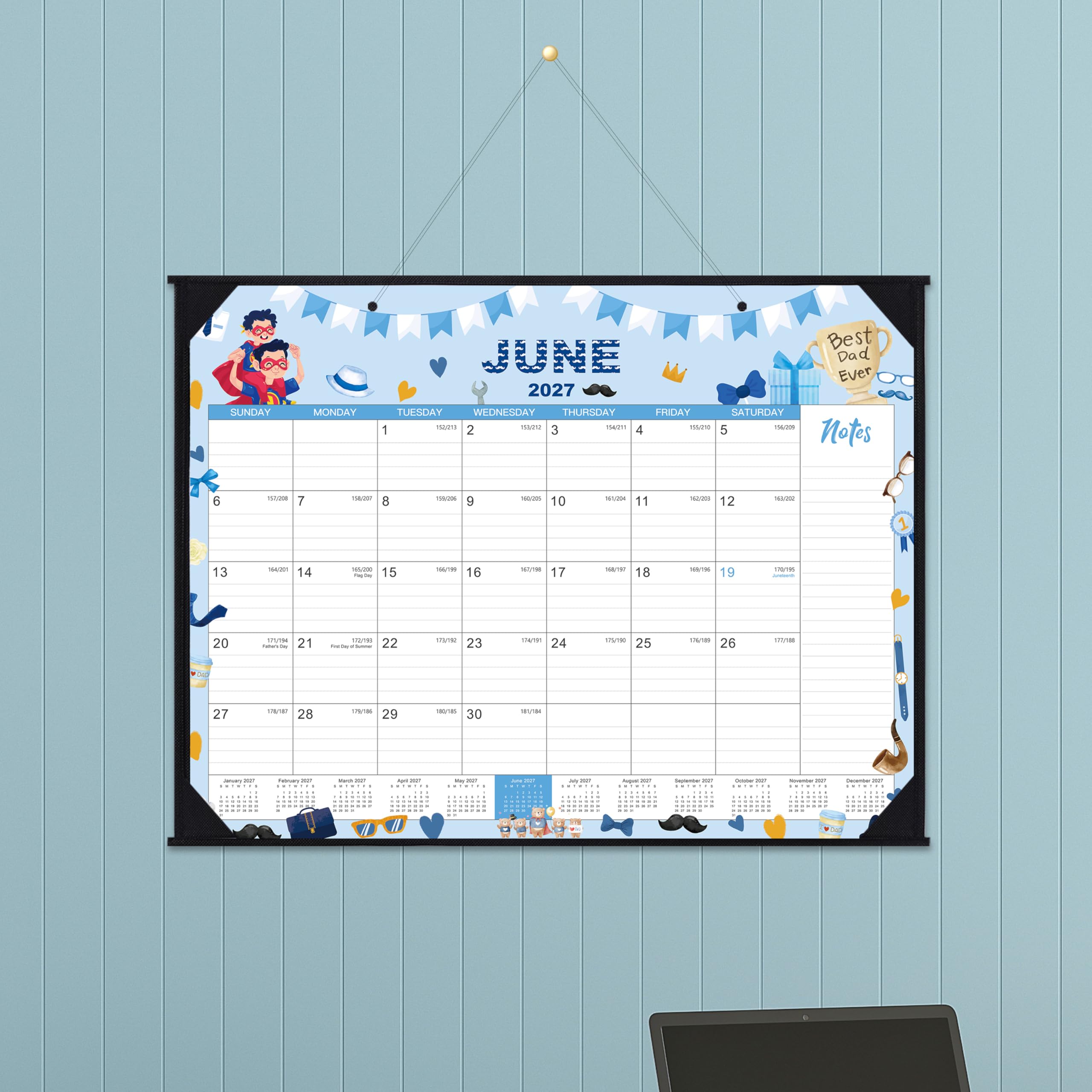 Vindora VILSHBDWFBZL2026 - Calendario de escritorio