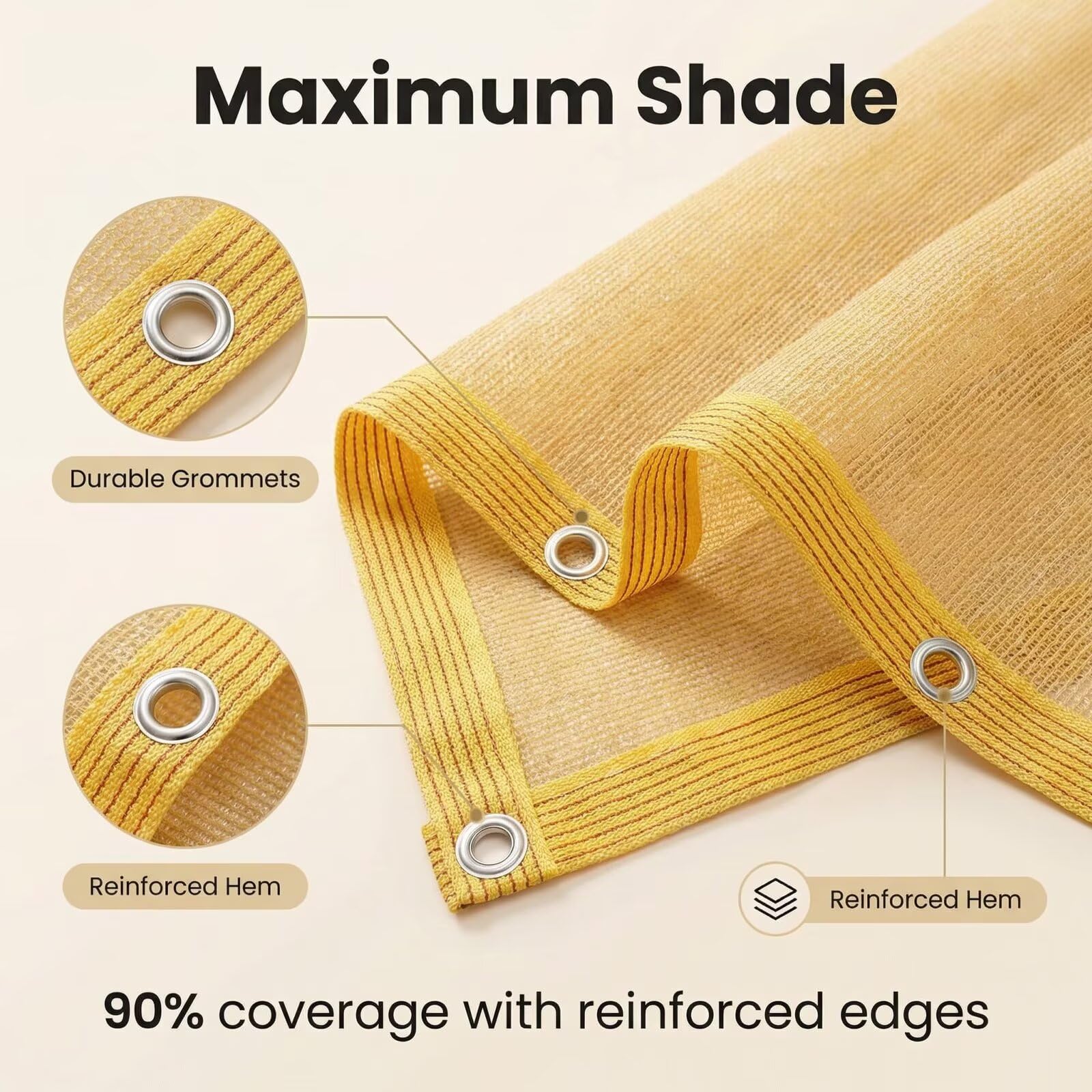 AHW 3,3 x 2 m e90% ochrona przed promieniowaniem UV do szklarni Gar domu dla zwierząt domowych łatwy do włożenia 6-pinowy design