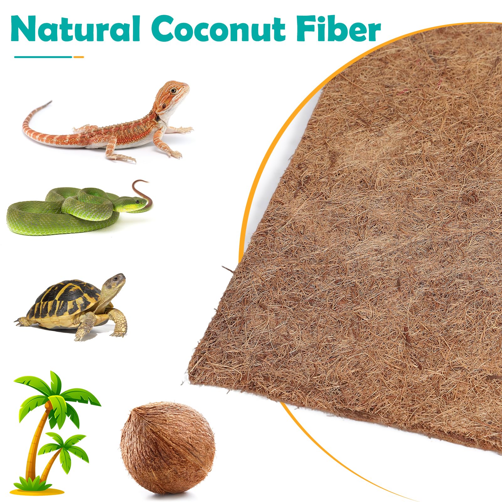 EFUTURETIME 10 x Cuscinetti per Nidificatori per Polli 30 cm x 30 cm in Fibra di Cocco Naturale, Tappetini Riutilizzabili per la Deposizione delle Uova o per il Riscaldamento