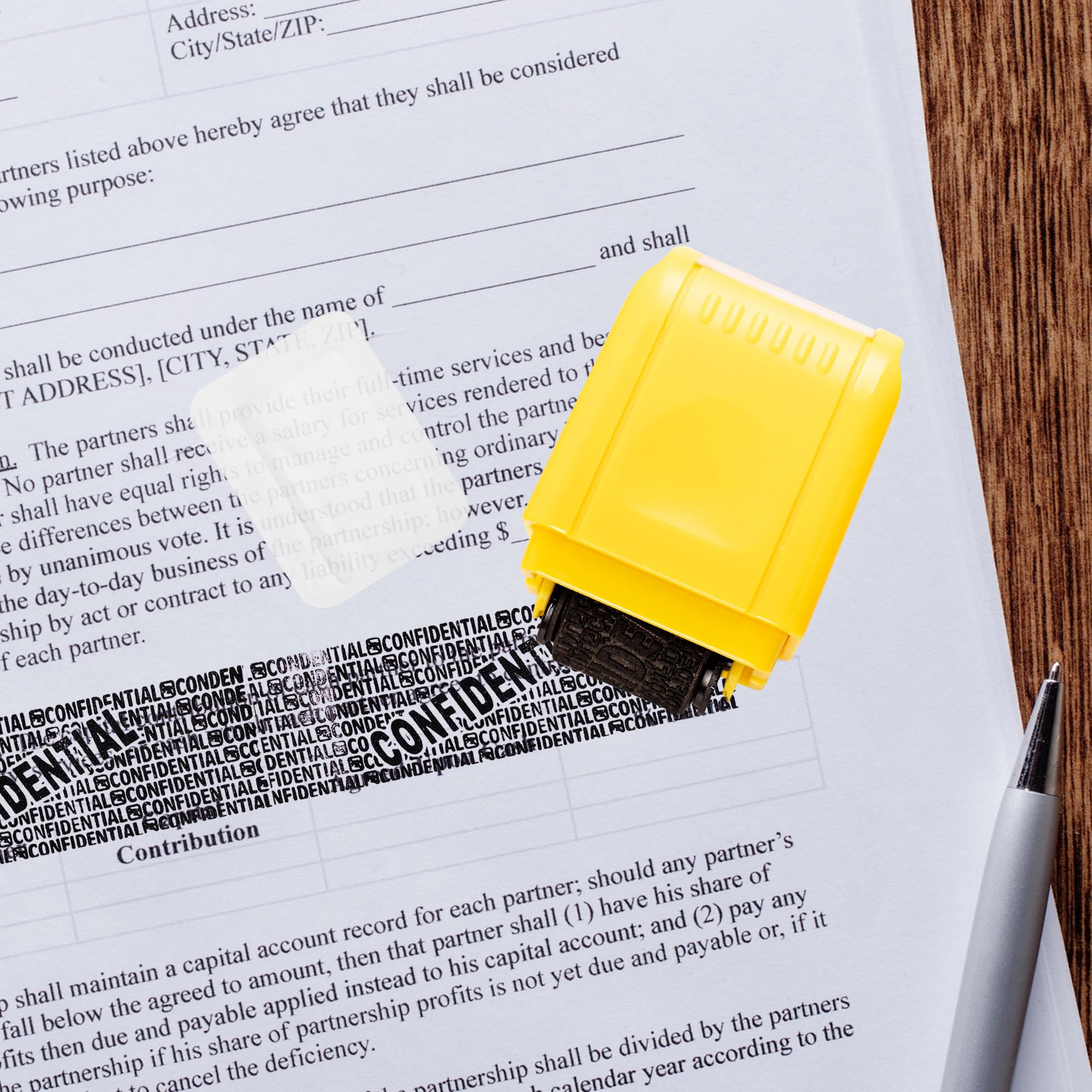 Privacy ID Address Blocker Stamp, Identity Theft Protection Roll Stamp - Image 4
