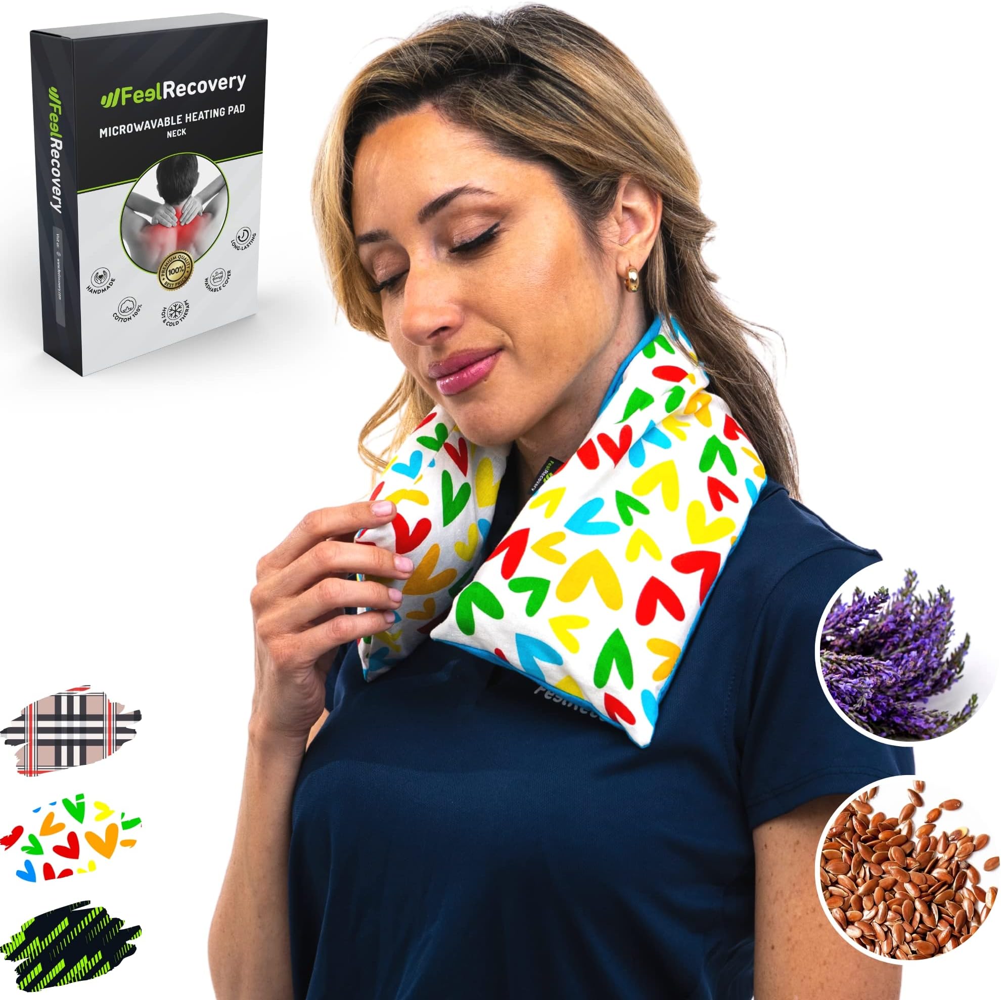 Happy Wraps Microwavable Herbal Neck Wrap Hot Cold