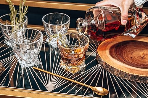 Miniatura 5 de Star Trek: The Next Generation - Juego de decantadores de whisky de 5 piezas, vasos de chupito para fiesta temática de USS Enterprise para la