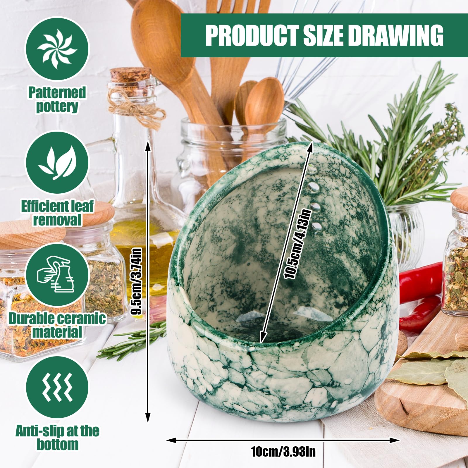 Kräuterabstreifer Aus Holz - Praktischer Küchenhelfer Für Blattkräuter Wie Koriander & Minze