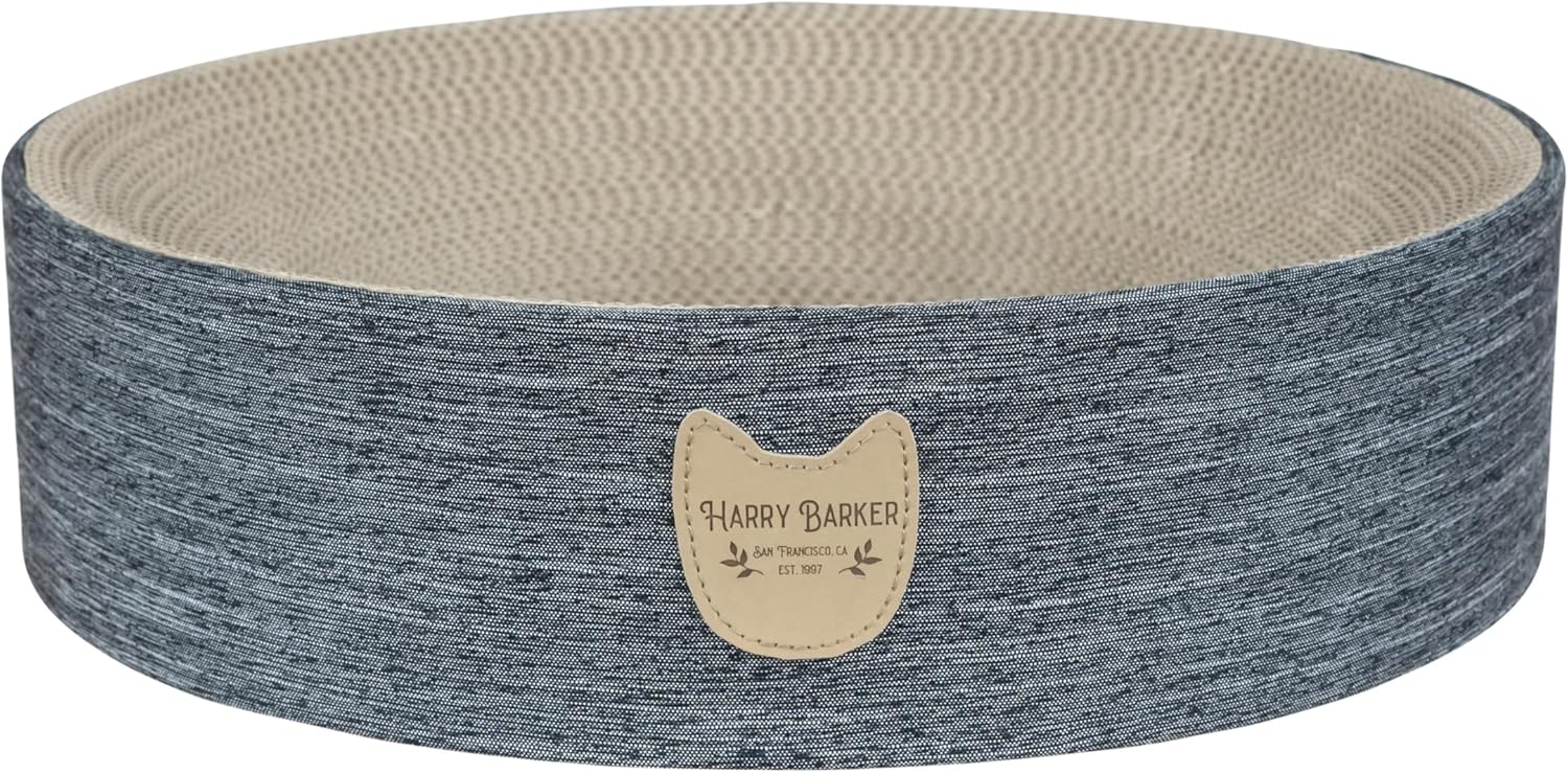 Eco-Friendly Sisal Cat Scratcher Bowl with Canvas Cover