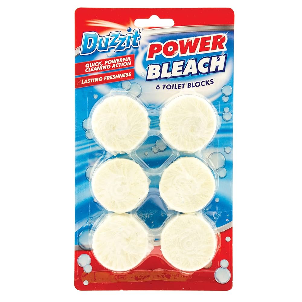 6 sztuk blok toaletowy Duzzit Power Bleach : Amazon.pl