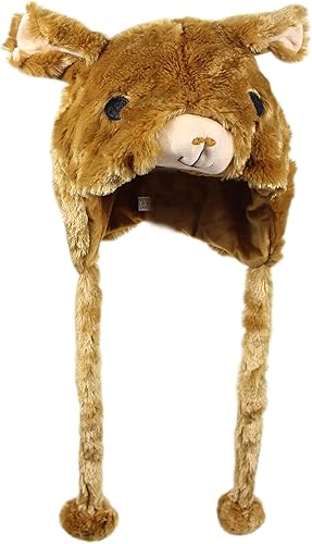 Miniatura 3 de Bioterti Gorros de animales divertidos de felpa de un tamaño de poliéster con forro polar