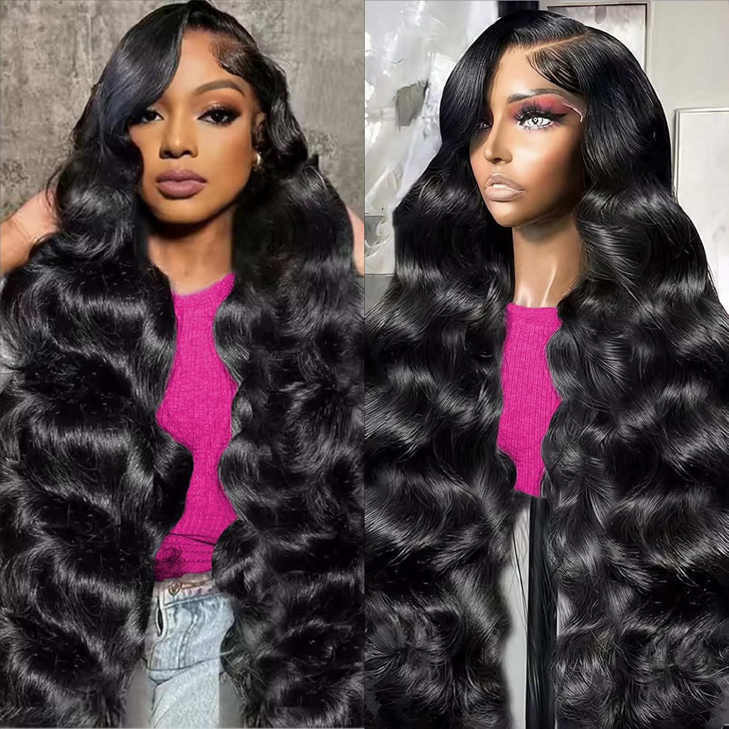13×6 Lace Front Wigs Human Hair 30 Inch Body Wave Human Hair Wig 180% Density HD Transparent Lace Frontal Wigs Human Hair Pre Plucked Glueless Wig for Black Women Natural Black 13×6 Lace Front Wigs Human Hair 30 Inch Body Wave Human Hair Wig 180% Density HD Transparent Lace Frontal Wigs Human Hair Pre Plucked Glueless Wig for Black Women Natural Black