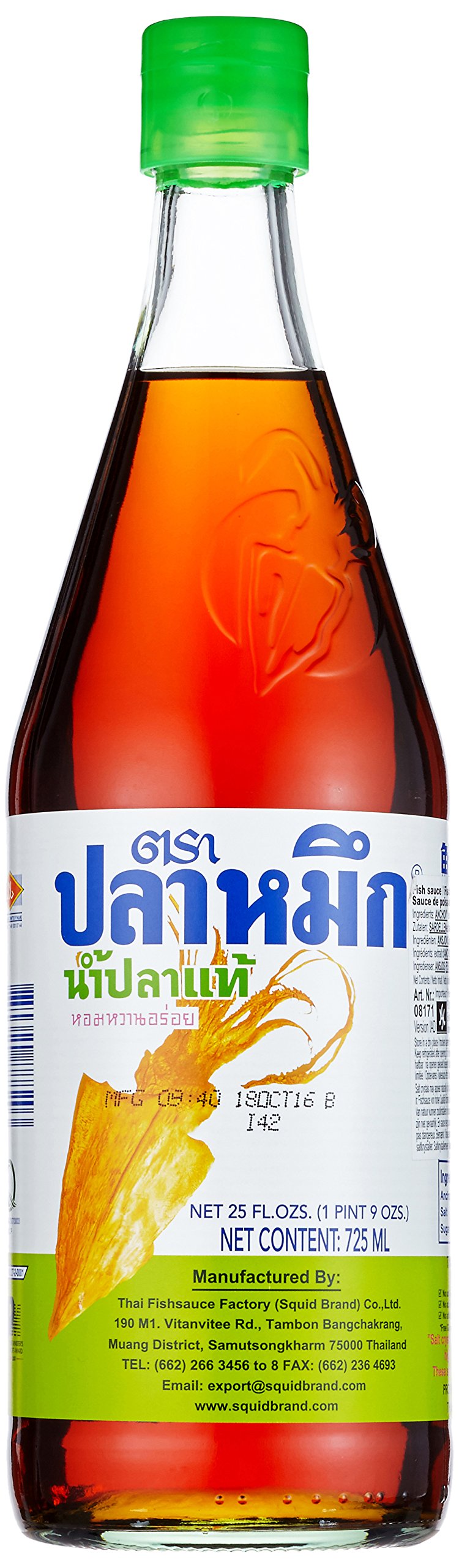 Squid Fischsauce A-Qualität, 12er Pack (12 x 725 ml)
