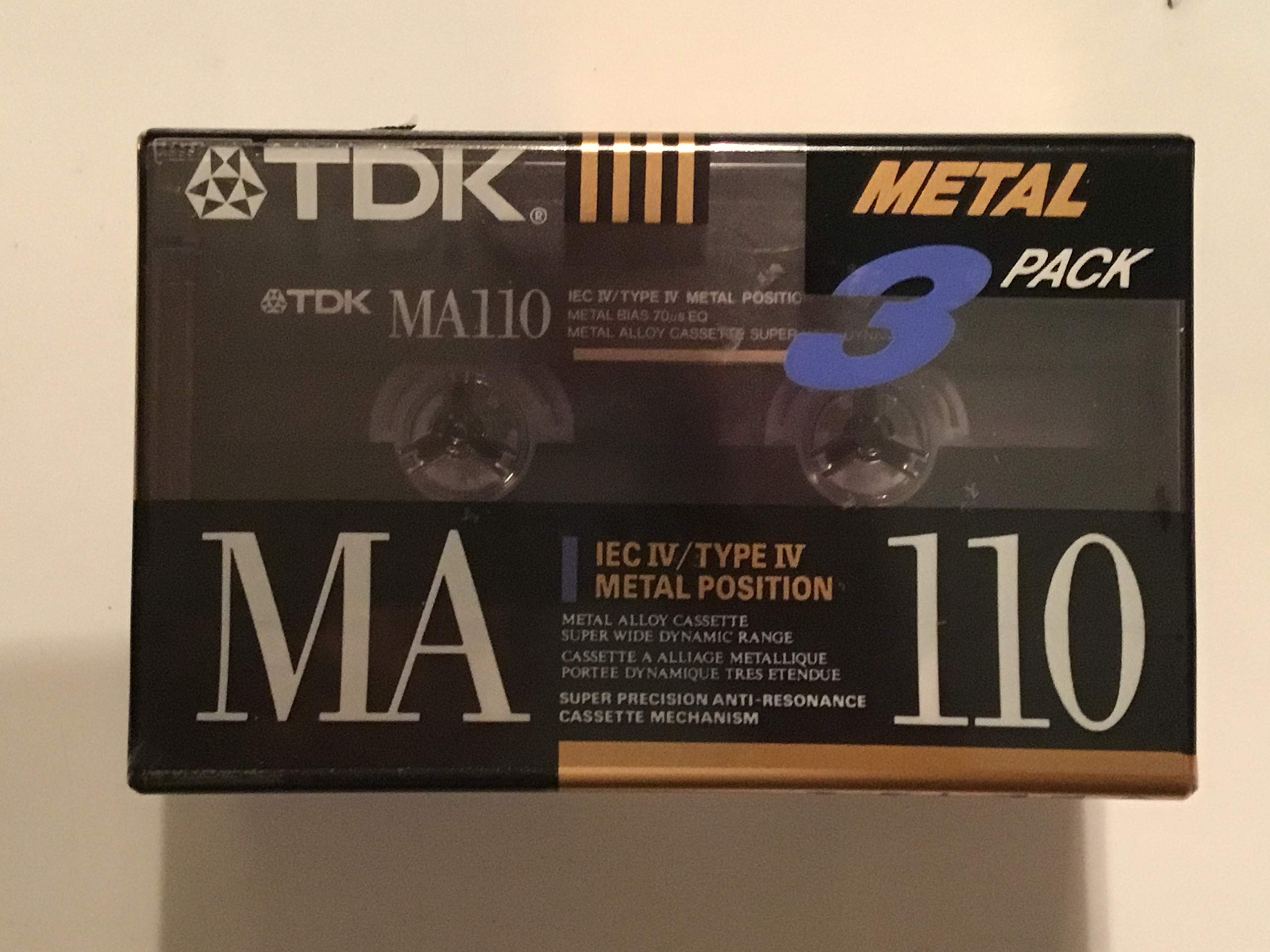 TDK 110-minute Metall Kassetten (3er Pack) (ma110s3)