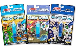 Melissa & Doug's On-the-Go Water Wow! Reusable Travel Toy Activity Pad for...