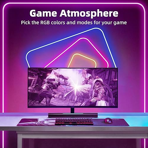 Miniatura 8 de Tira de luces LED de neón RGB de 32.8 pies, control con aplicación, control remoto, sincronización de música, tira de luces LED de neón impermeable