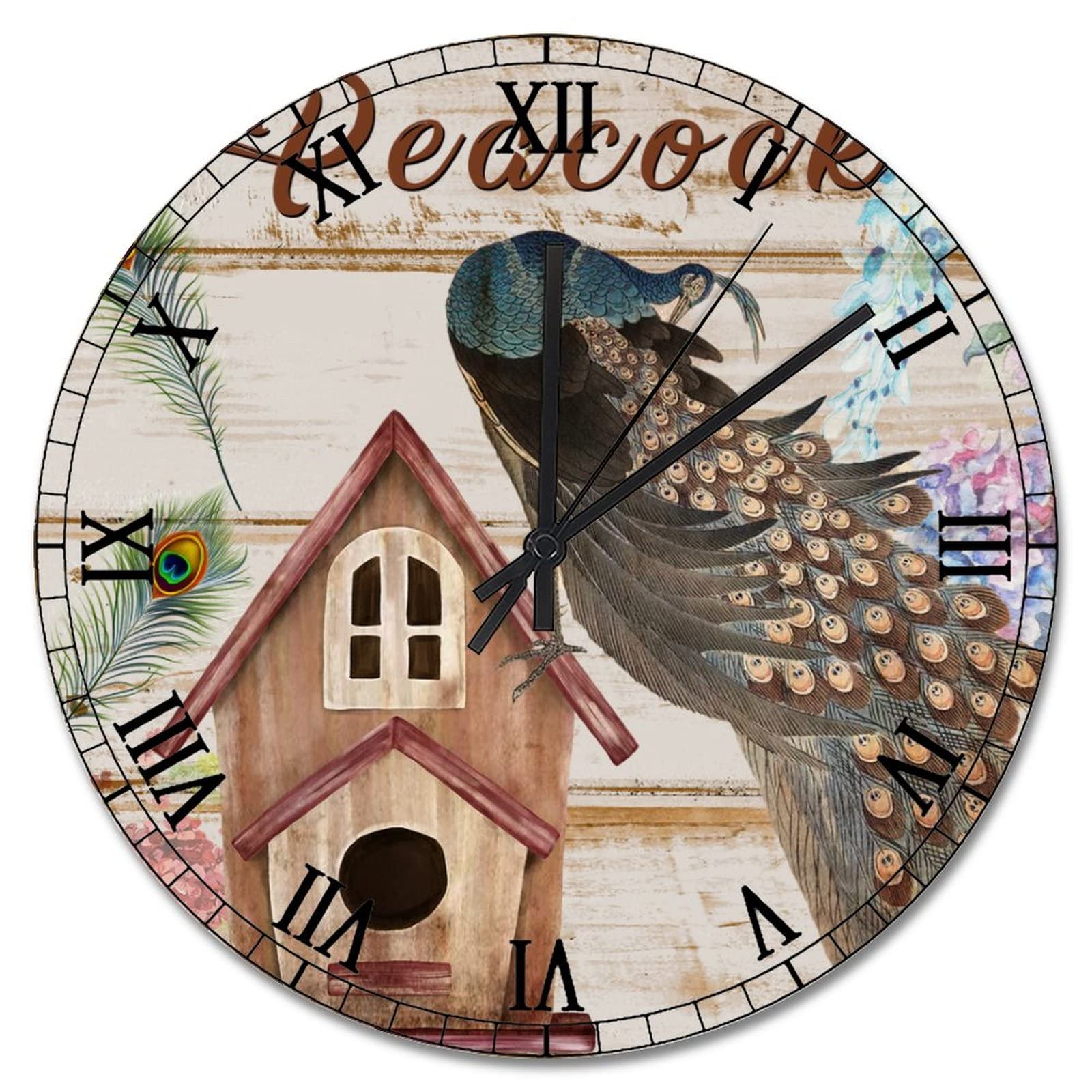 Horloges murales de ferme de 38 cm pour créer un salon cosy et vintage