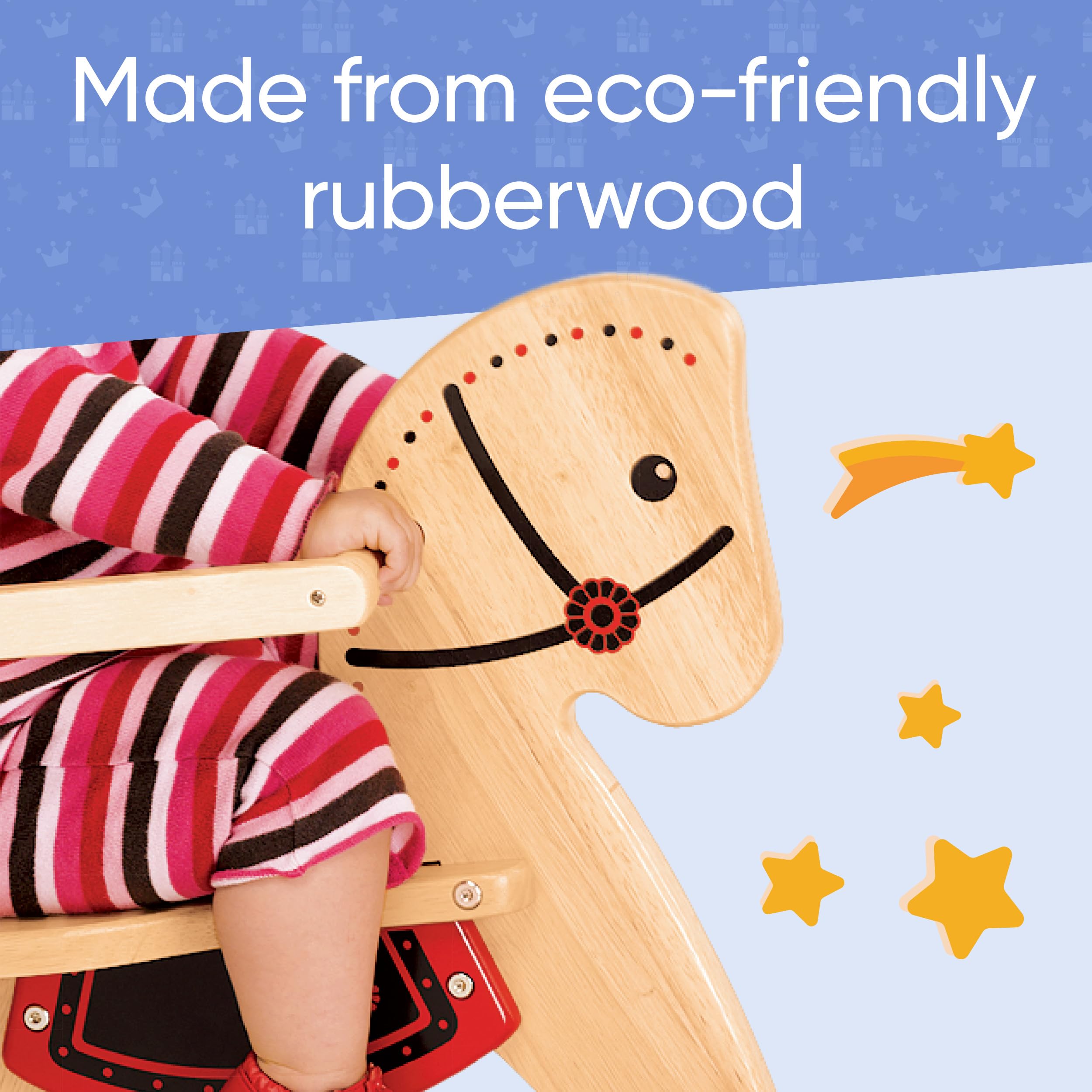 Amazon.co.jp: Hearthsong Grow with Me™ 木製ロッキングホース 長さ