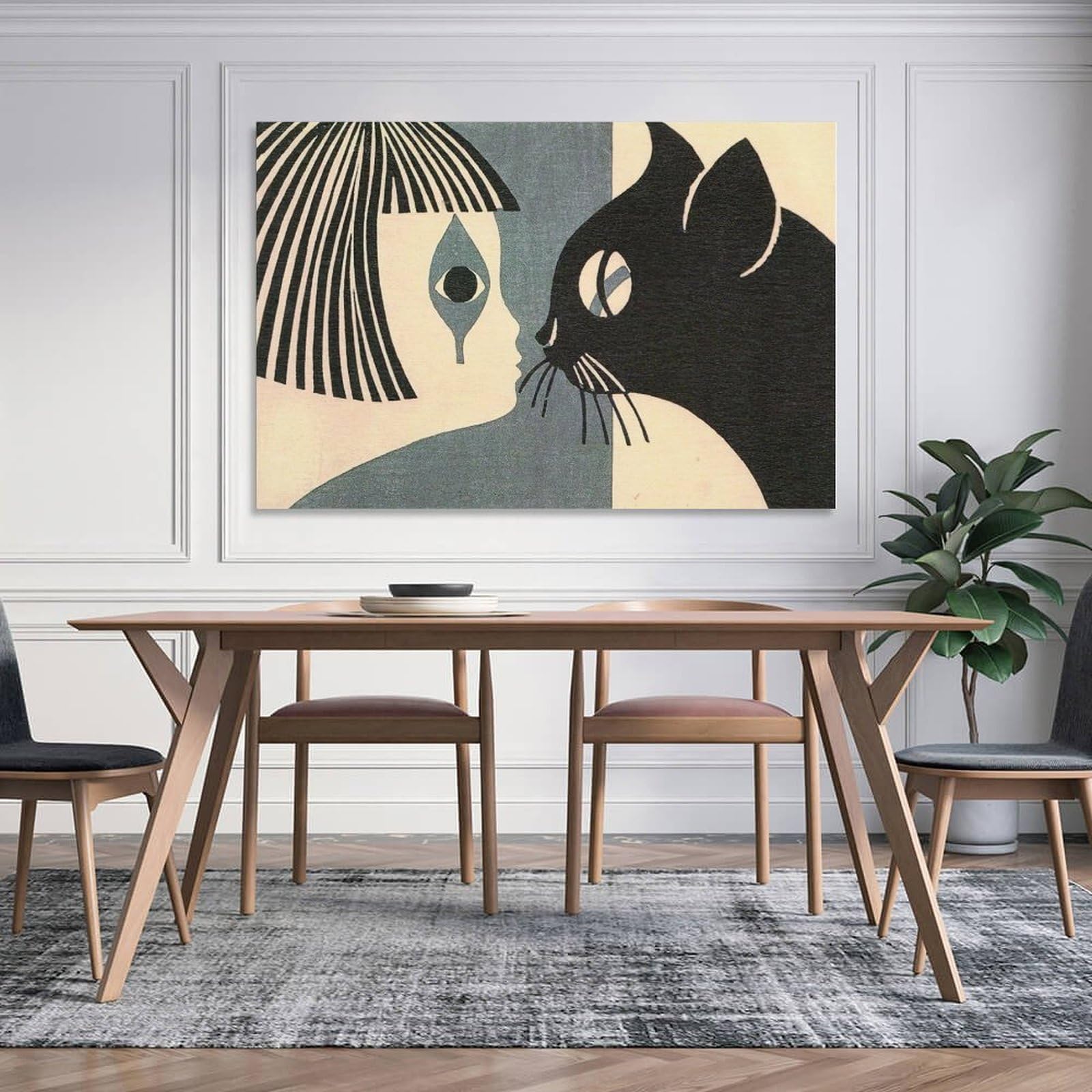 Amazon.co.jp: ポスター斎藤清版画作品 印刷 ポスター キャンバス