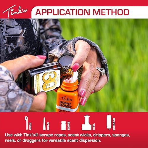 Miniatura 4 de TINK'S Peak30 Premium Doe Estrus-Deer Attraactant | Liquid Peak Estrous Doe Orina Aroma para Caza (1 onza líquida) - Aromas de caza de orina de