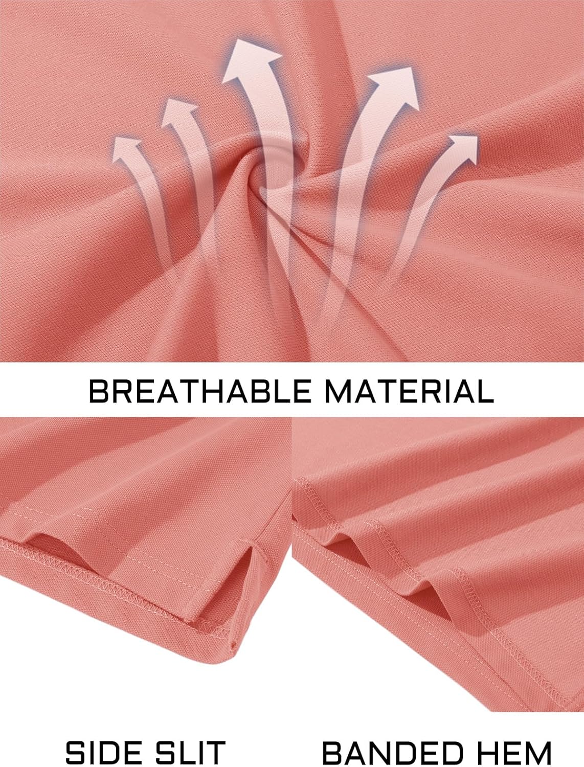 MAGCOMSEN Men's Polo Shirts Short Sleeve Cotton Pique Golf Shirt Casual Collared Shirt Lightweight Work Shirts with 3 Buttons - Image 6