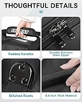 Vista 6 de findway Golf Travel Bags for Airlines with Wheels and ABS Hard Case Top, Protect Your Clubs, Waterproof 1680D Oxford Fabric and Oversize Tank