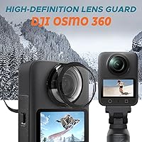 Vista 6 de JZW-Shop Protector de lente de PC con 2 protectores de pantalla compatibles con cámara de acción DJI OSMO 360, 9H, protección contra arañazos