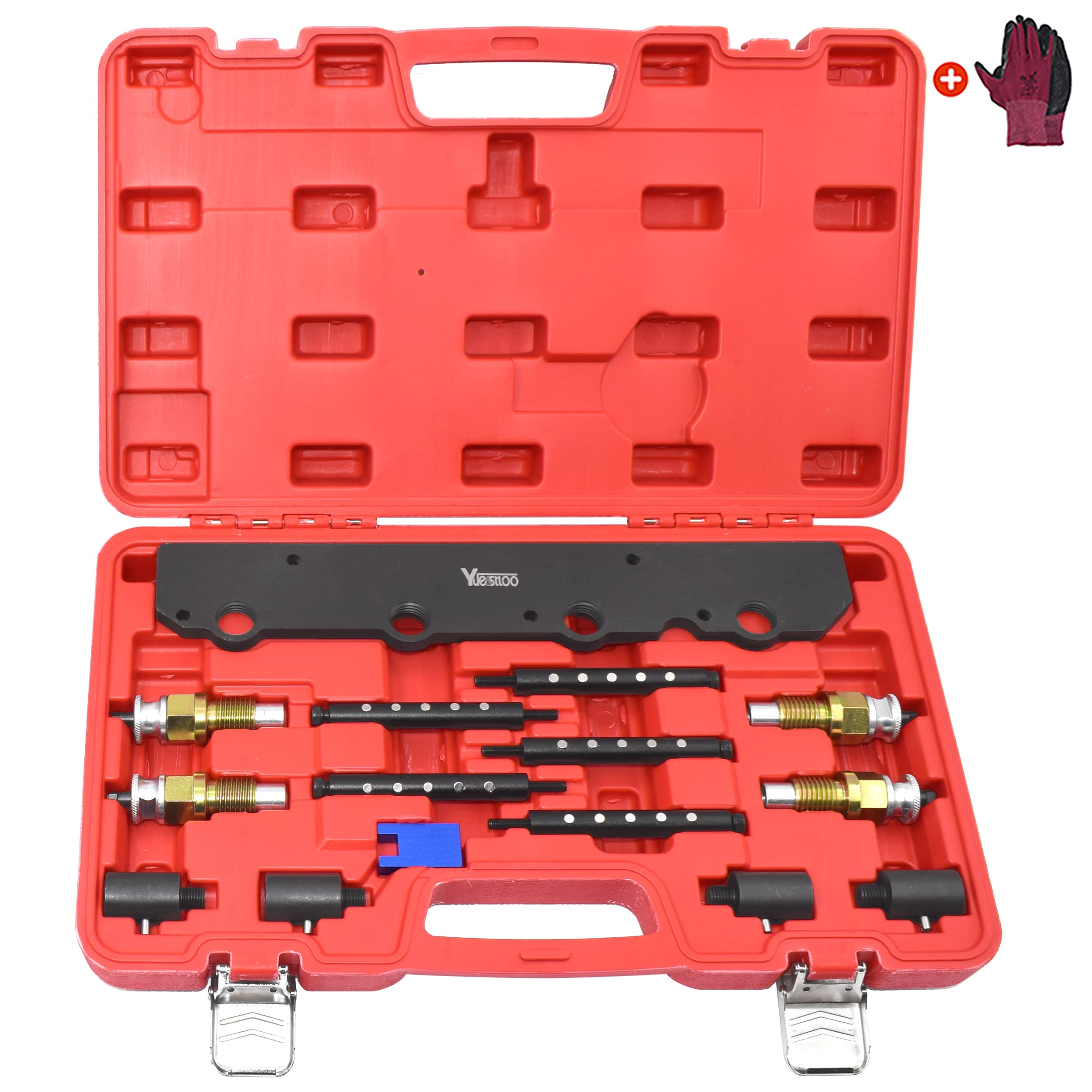 Fuel Injector Removal Install Tool Kit, Compatible with BMW B36 B38 B48 B58 Engines, Replace 2358417 2358022, with Gloves