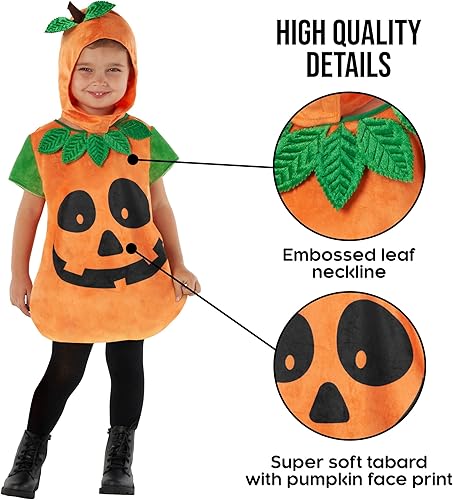 Miniatura 3 de Morph Disfraz de calabaza para niños pequeños, disfraz de calabaza para niños, disfraz de calabaza para Halloween, disfraz de calabaza para niños