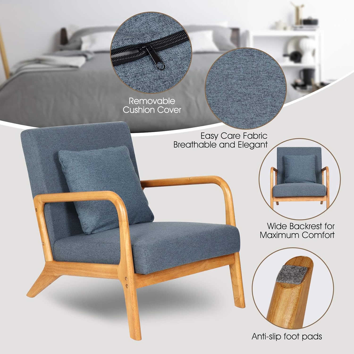 Buy Eluchang Mid Century Modern Accent Chair Set Of 2 Buy Eluchang Mid Century Modern Accent Chair Set Of 2