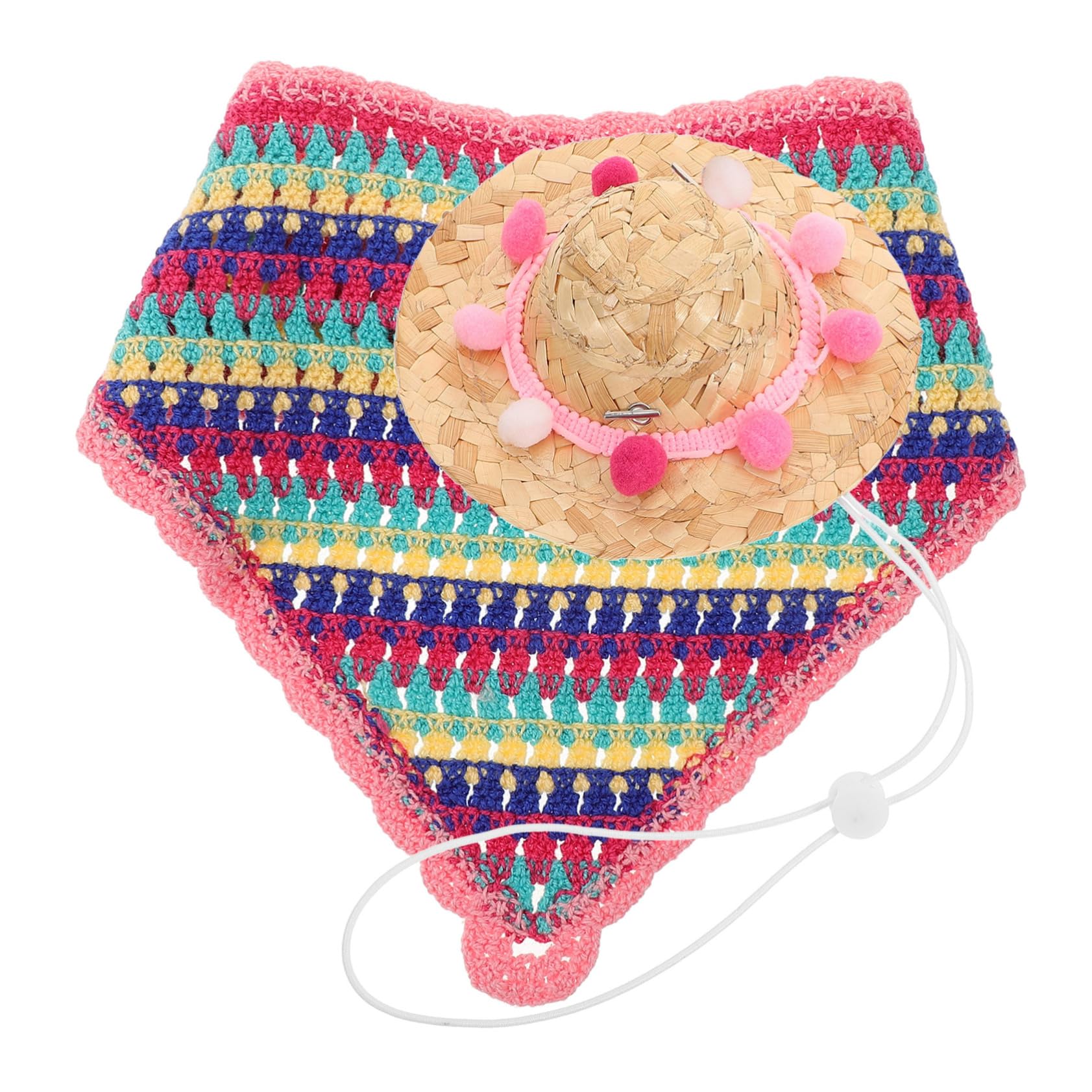 Chapeau de paille pour chien et bandana pour chiot Yardwe