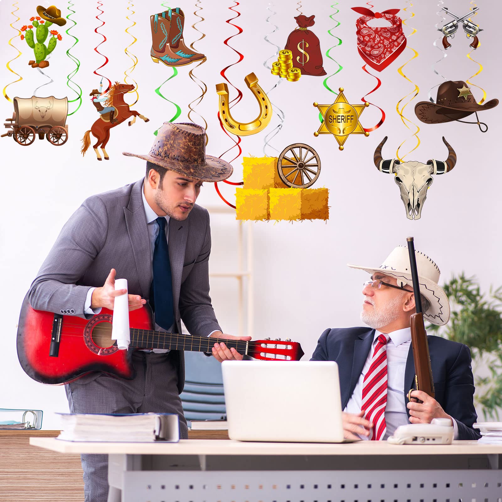 Wiederverwendbare Cowboy-Trinkhalme – 10 Stück, Kunststoff, Western-Design, Für Rodeo-Partys & Geburtstagsfeiern