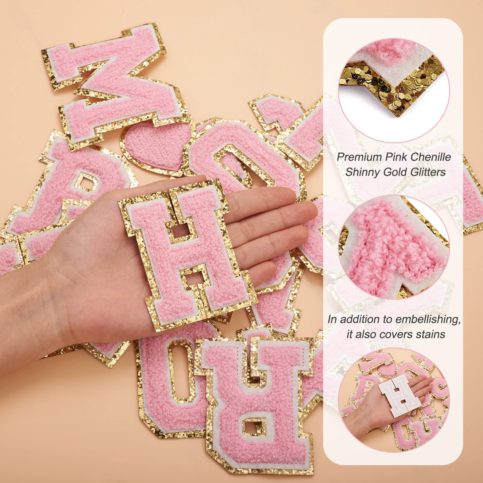 Amazon.co.jp: Beadthoven 38枚セット ピンク アルファベット