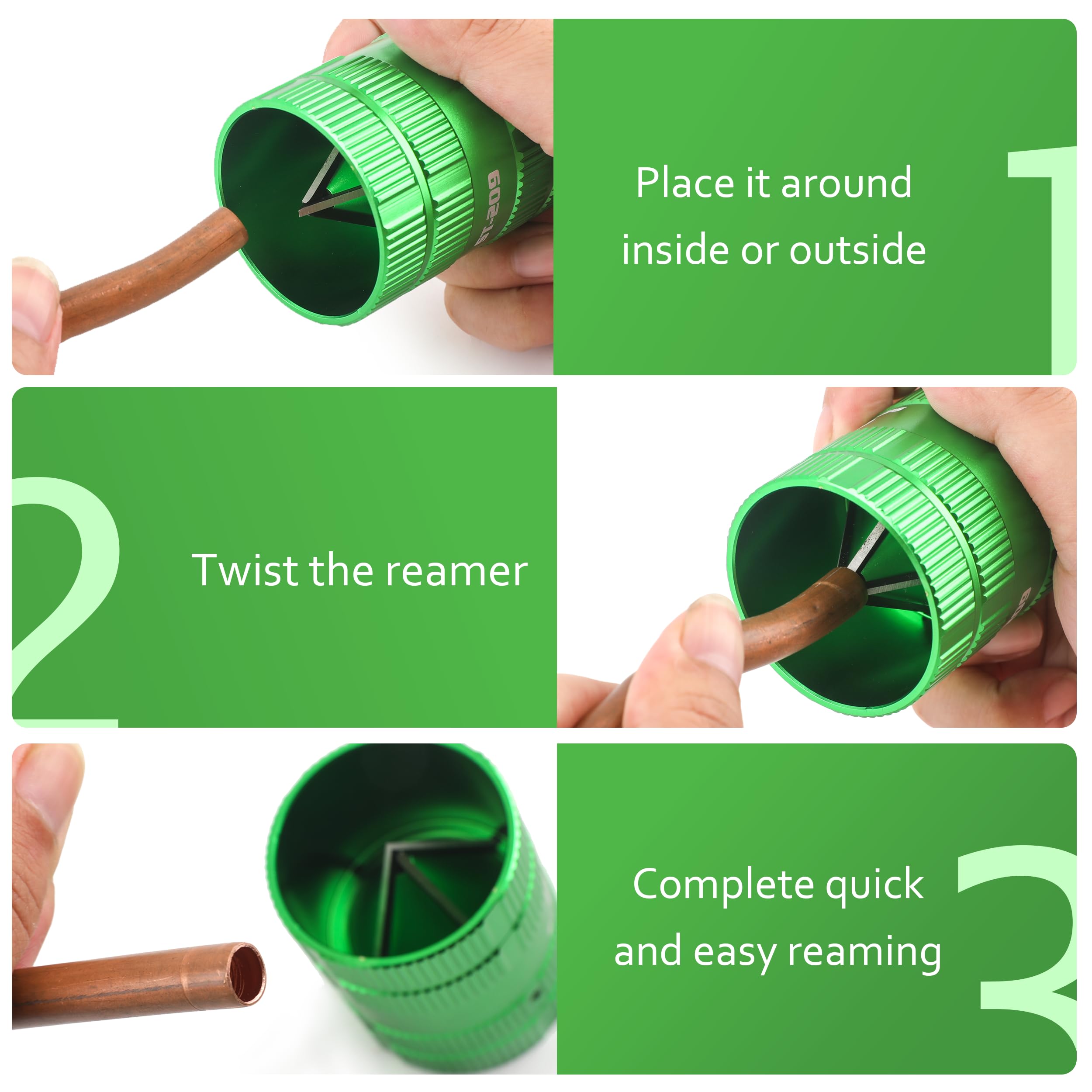 WISSCOOL Pipe Reamer - Deburr & Chamfer Pipes -6
