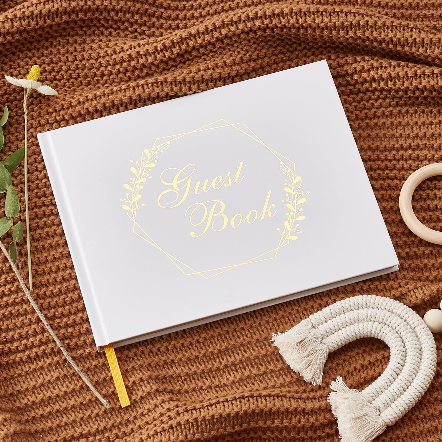 Wedding Guest Book Guest Book Wedding Reception For Party, Lined Guest Book For