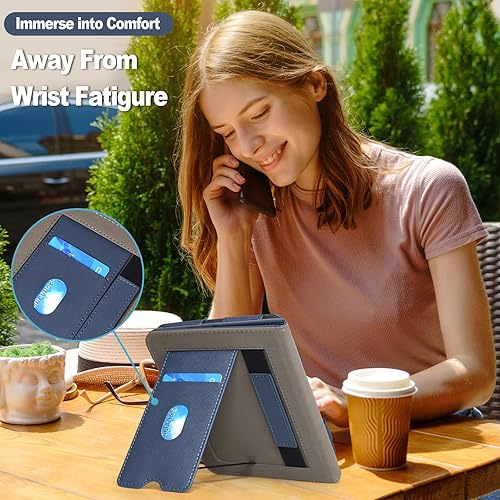 Miniatura 3 de Caweet Funda para Nook GlowLight 4 Plus de 7.8 pulgadas versión 2023, funda protectora de piel sintética plegable con ranura para tarjetas y correa