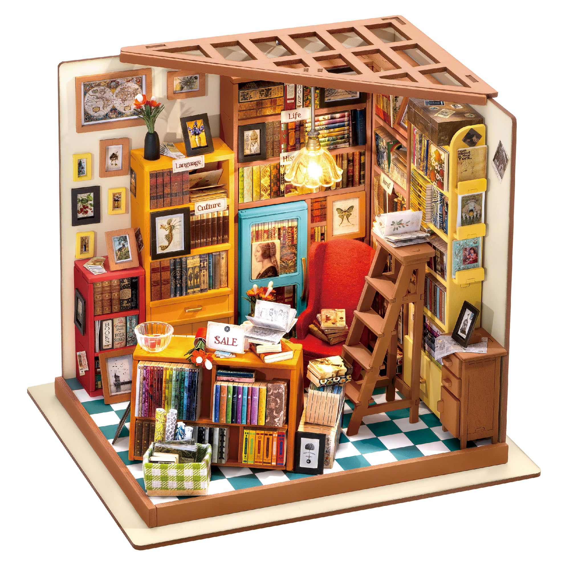 Rolife Golden Wheat Bakery Kit DIY - Mini Casa Delle Bambole Con LED Da Montare, Regalo Originale Modellismo In Plastica Con LED Rolife