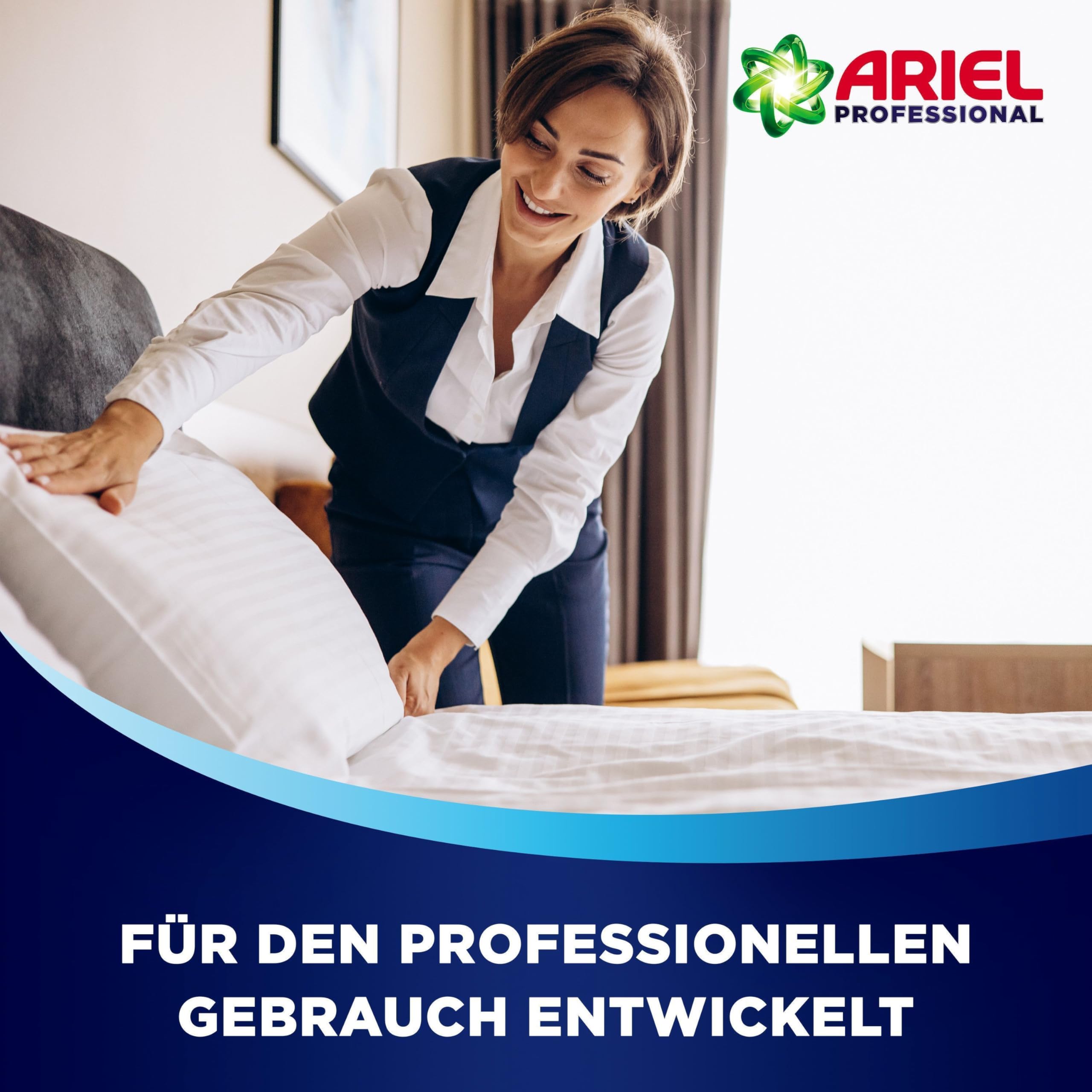 Ariel Professional Flüssigwaschmittel Waschmittel Color+, bekämpft alle Arten von Fettflecken, für den professionellen Gebrauch
