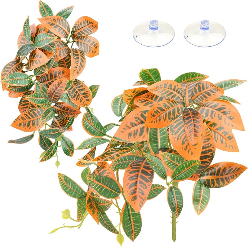 Planta artificial suspensa para terrário com ventosa QUOZUO, Gold, pacote com 2