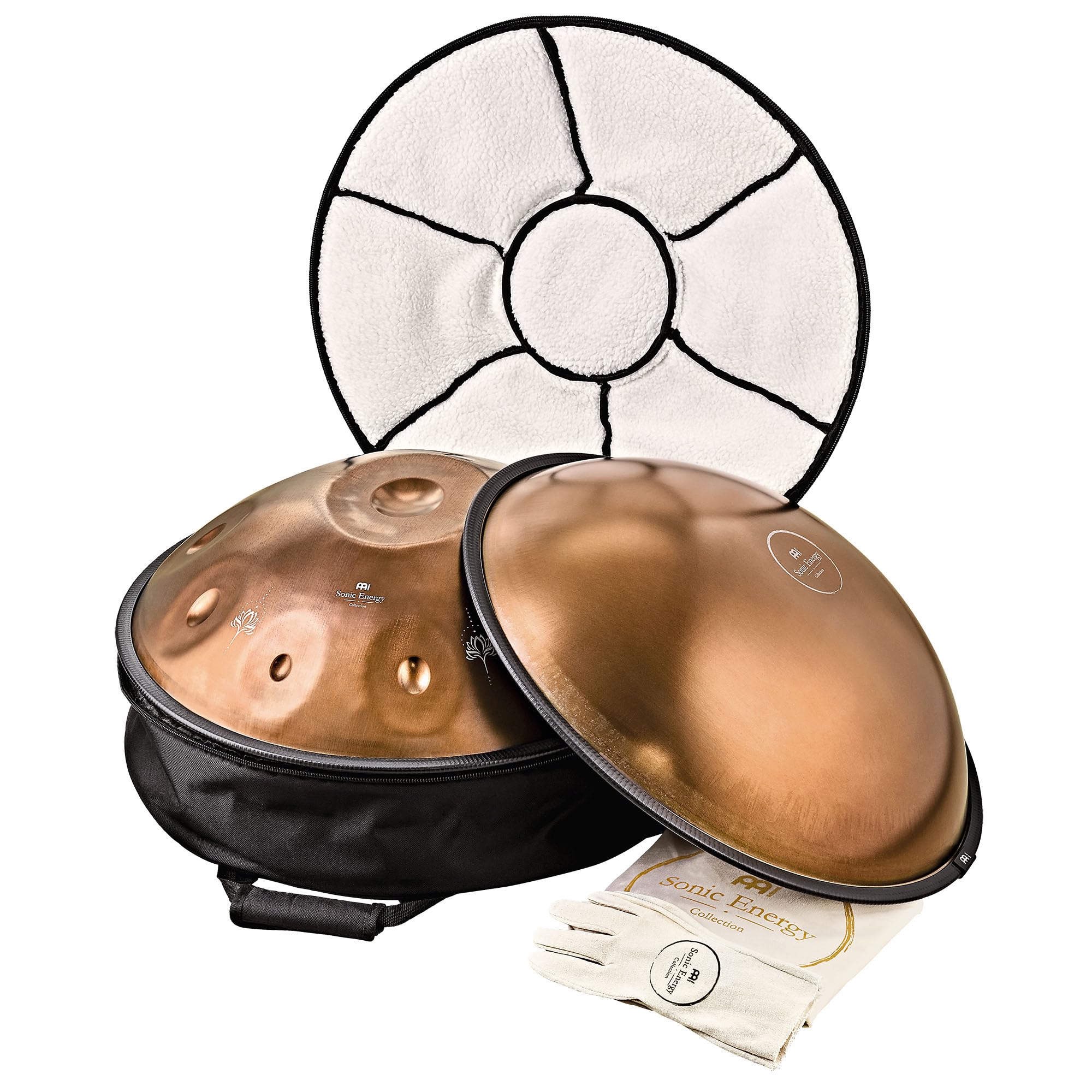 Sensory Handpan Tambour en acier inoxydable 10 notes 432 Hz avec sac et couvercle