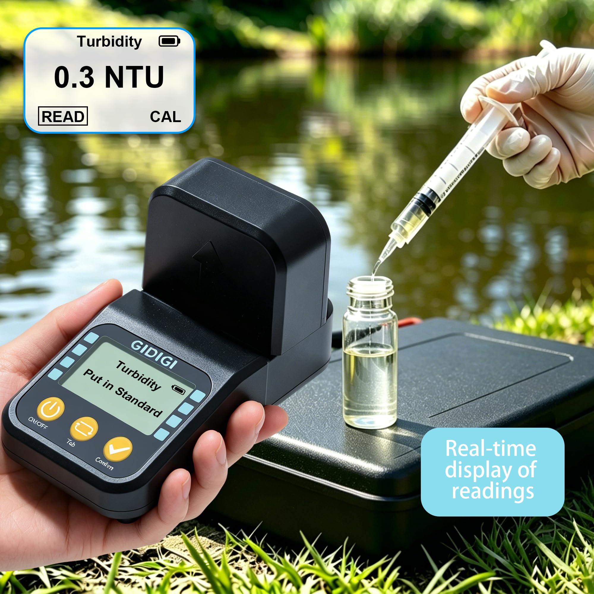 Portable Turbidity Meter - 0-1000 NTU -4 Portable Turbidity Meter - 0-1000 NTU -4