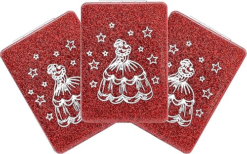 Miniatura 6 de 12 piezas Sweet 15 Quinceañera Bling Espejo compacto cuadrado de cuero espejo de maquillaje Recuerdos de Bautizo Primera Comunión Mis Membrillo Años