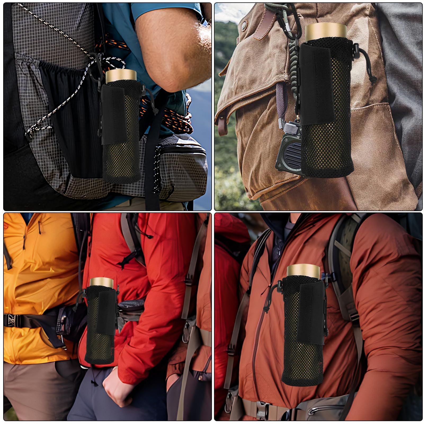 Borsa Tattica Per Bottiglia D'Acqua ACEXIER - Nylon 1000D Per Escursionismo E Campeggio - Foto 12