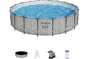 Coleman Power Steel 18 x 48 Round Above Ground Pool Set with...