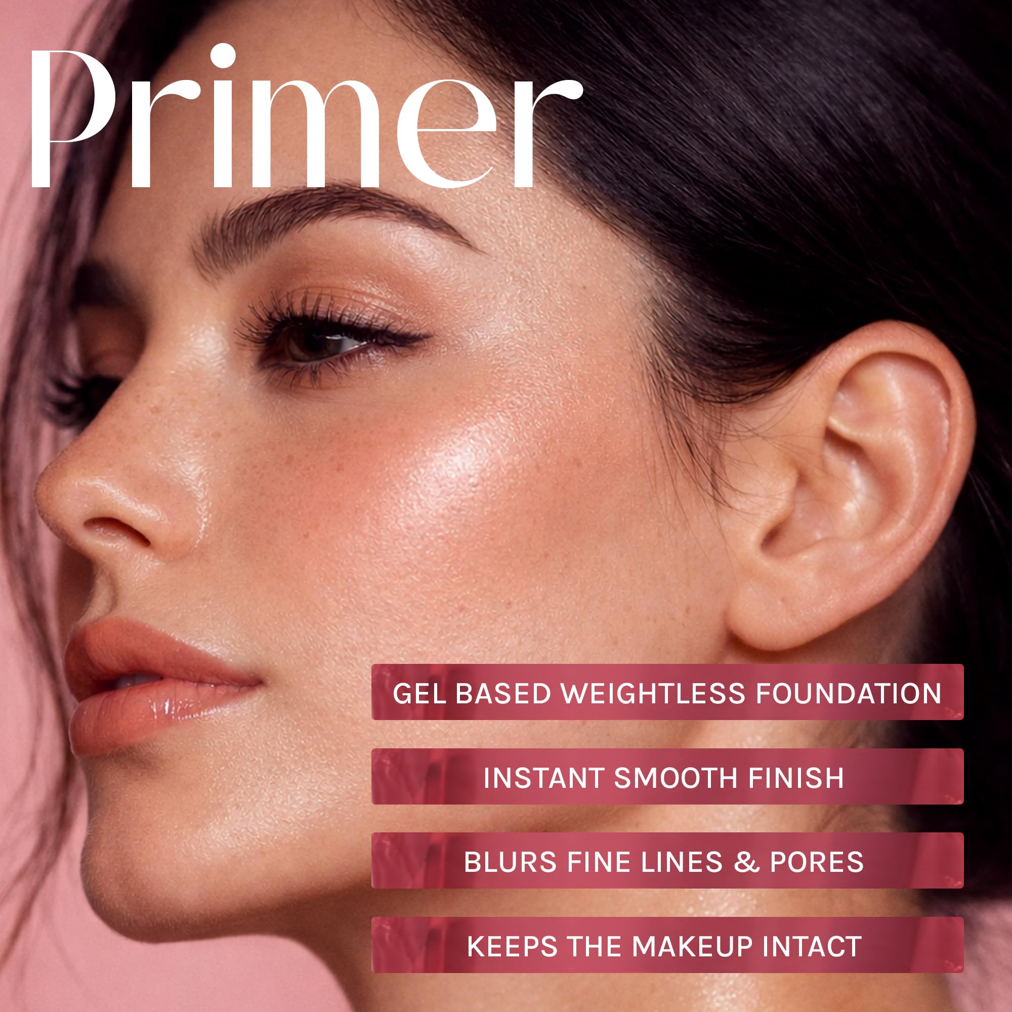 Lotus Make-Up Ecostay Insta Smooth Perfecting Face Primer | Non-Sticky, Oil-Free, Mattifying Gel Primer | All Skin Types | Vitamin E | Blurs Pores & Fine Lines | For Long-Lasting Makeup Base | 30g 3