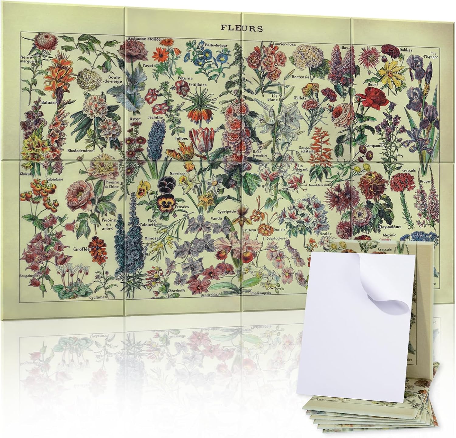 Tutmyrea 8 paneles acústicos artísticos, paneles a prueba de sonido de 48 x 32 pulgadas para paredes, paneles acústicos decorativos estéticos,