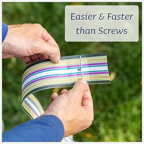 Miniatura 7 de Kit de reparación de silla de cinchas, de la marca Lawn Chair USA, de 50pies, Negro sólido