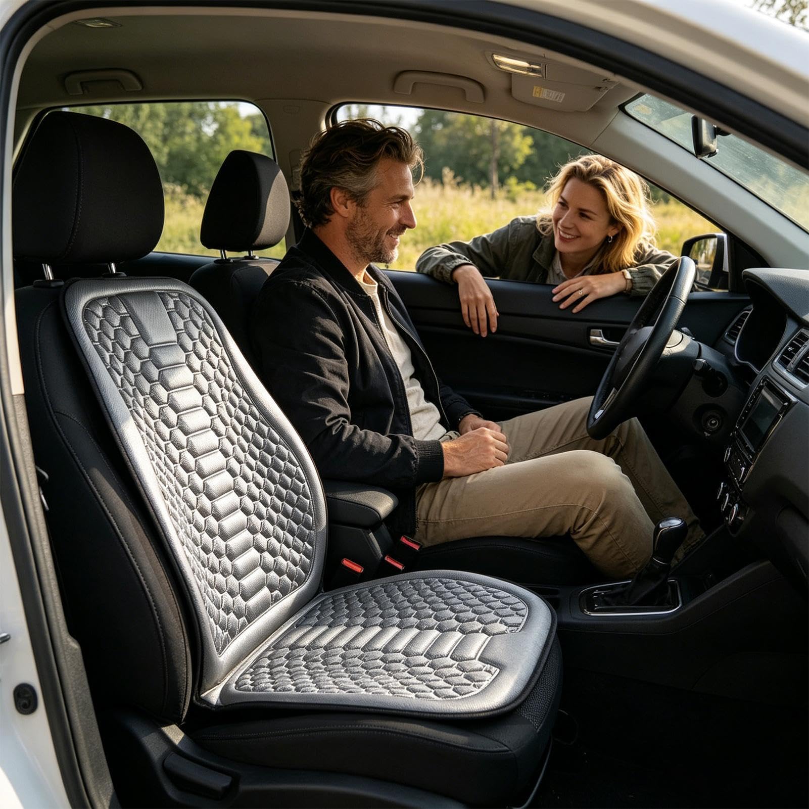 Cuscino Rinfrescante per Auto | Raffreddante E Antipolvere,Tappetino Estivo Per Sedili Auto - Per Guidatrici Camion Berline SUV Camper Guida Città Pendolarismo Quotidiano Autostrada Lunghi