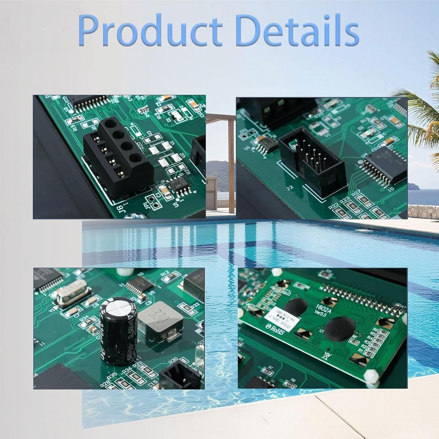472734 Auto Heat Control Board Assembly，Compatible with Pentair UltraTemp Compatible with ThermaFlo Compatible with Titanium Pool & Spa Heat Pumps - Replaces 473425, 473693, 622812