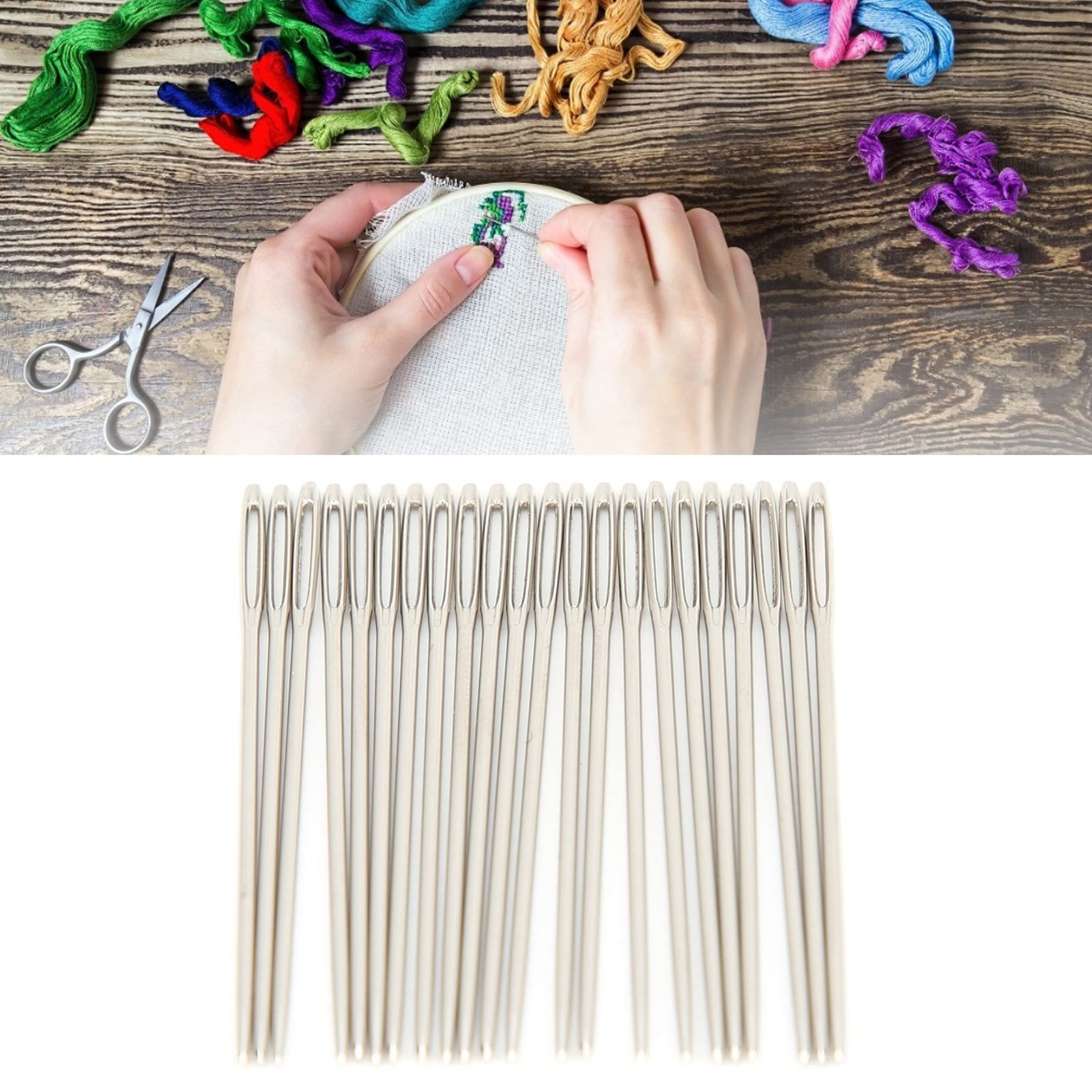 Kit D'Aiguilles À Coudre En Acier - Set De Fournitures De Broderie De