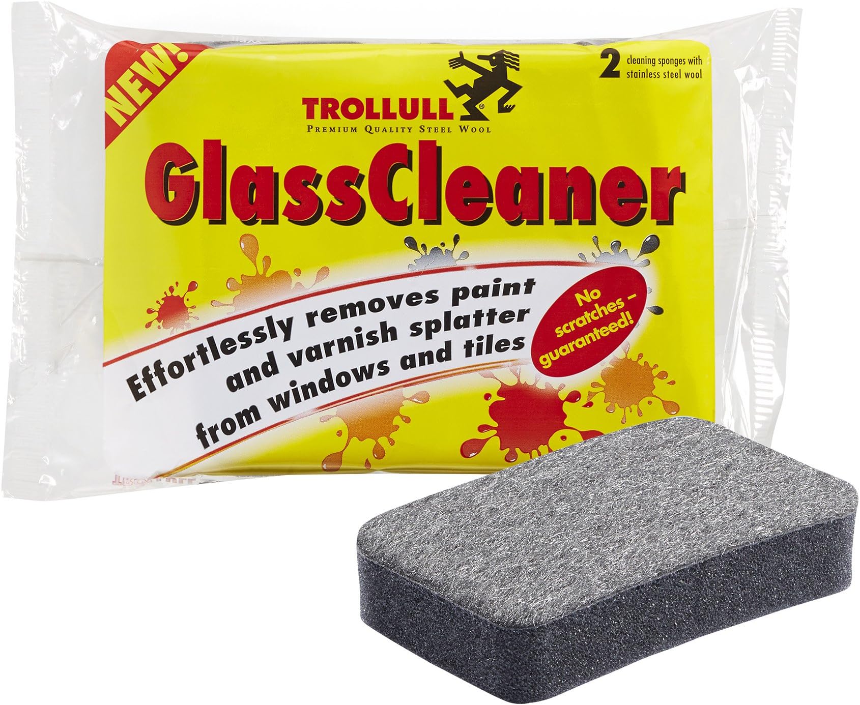 Stainless Steel Glass Cleaner Sponge