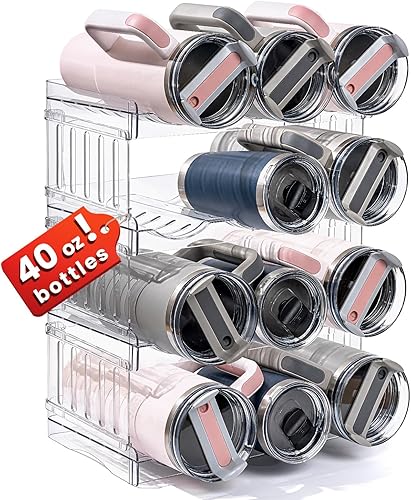 Miniatura 1 de Gracenal Organizador de botellas de agua para vaso Stanley de 40 onzas con asa, organizadores de cocina de despensa y almacenamiento para accesorios