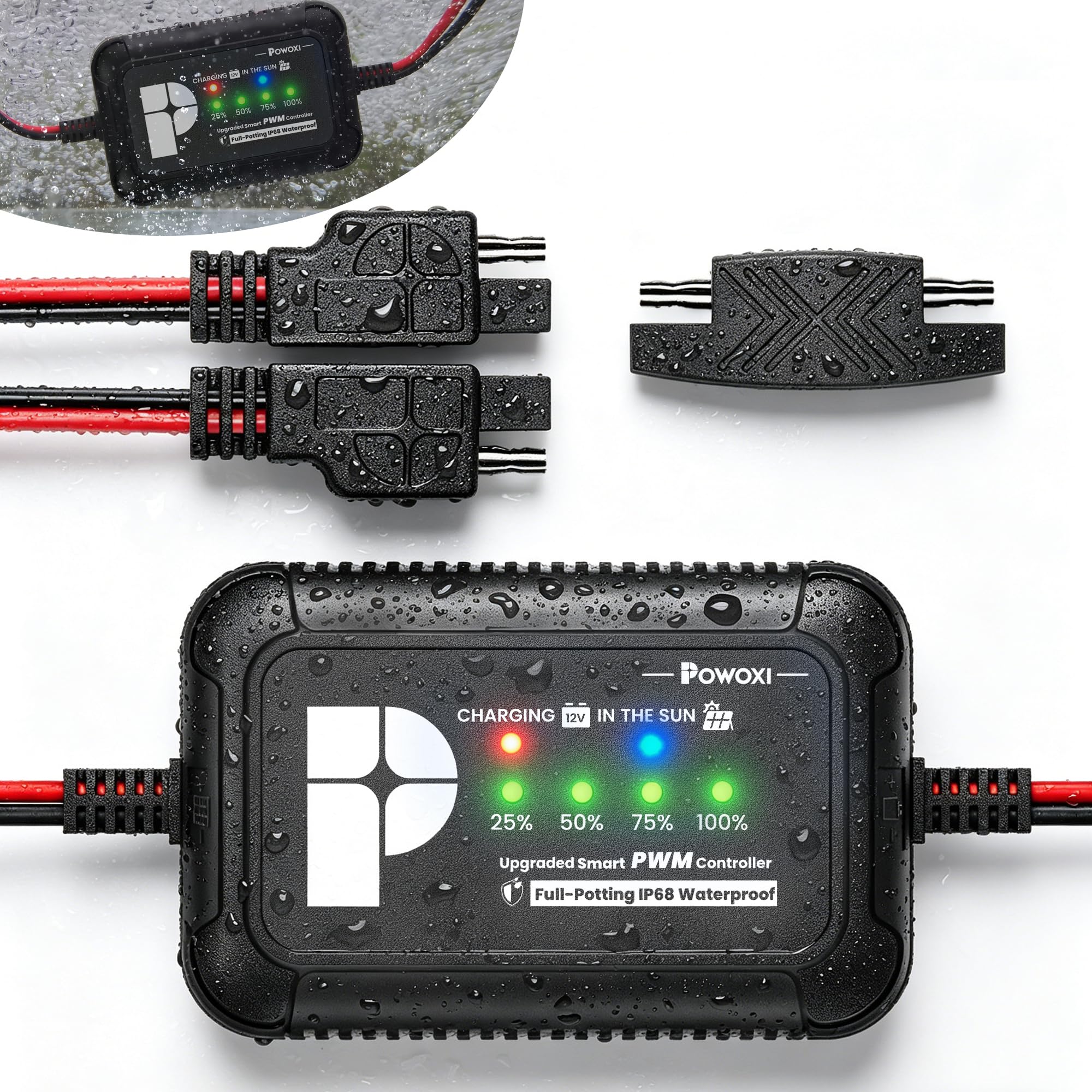 ZEALLIFE Solar Panels Charge Controller, 8A Battery Regulator for 12V Solar Battery Charger, Solar Battery Maintainer and 12 Volt Batteries Power Kit Safe Protection-image-38
